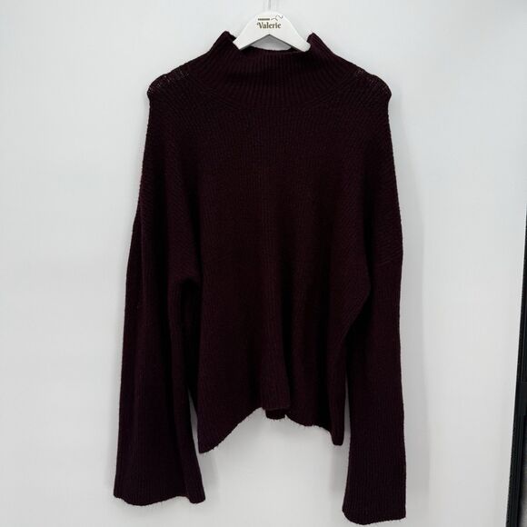 French Connection *Flaws* Flare Sleeve Chunky Knit Sweater Size XL - Picture 1 of 11